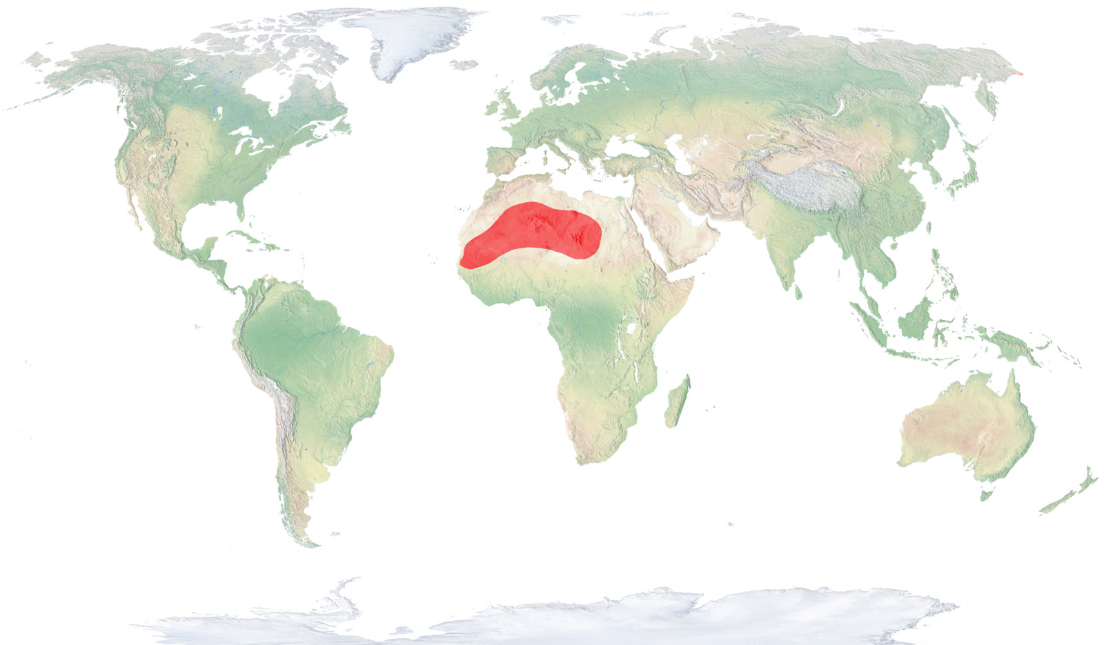 Gasela dorcas sahariana hàbitat