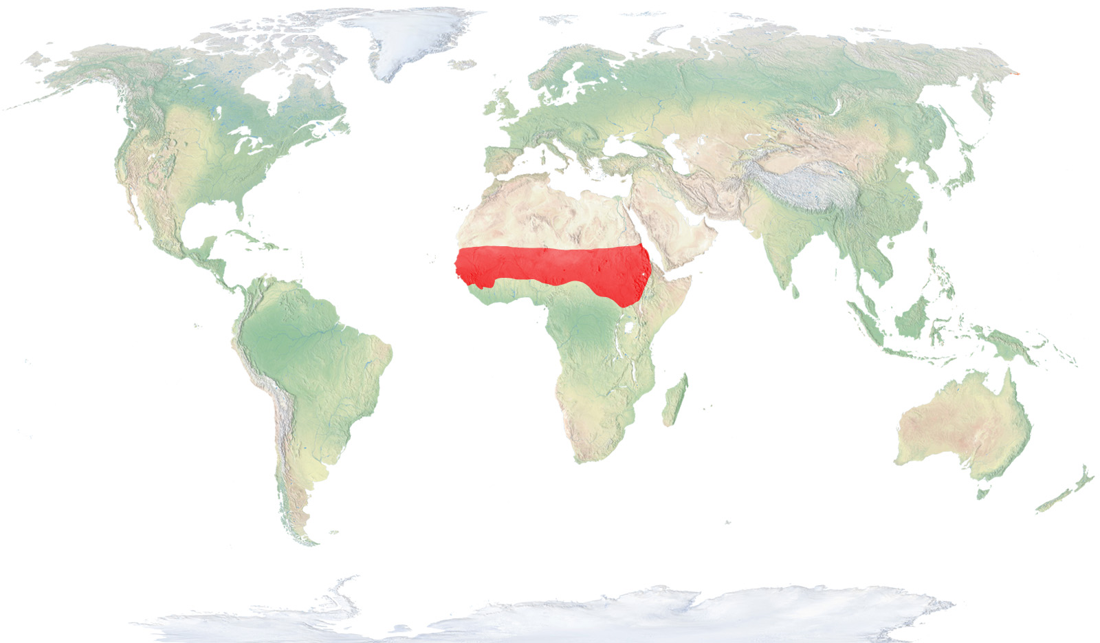 El Sahel: Etiòpia, Egipte, el Txad, Eritrea, Mali, Mauritània, Nigèria, el Senegal i el Sudan