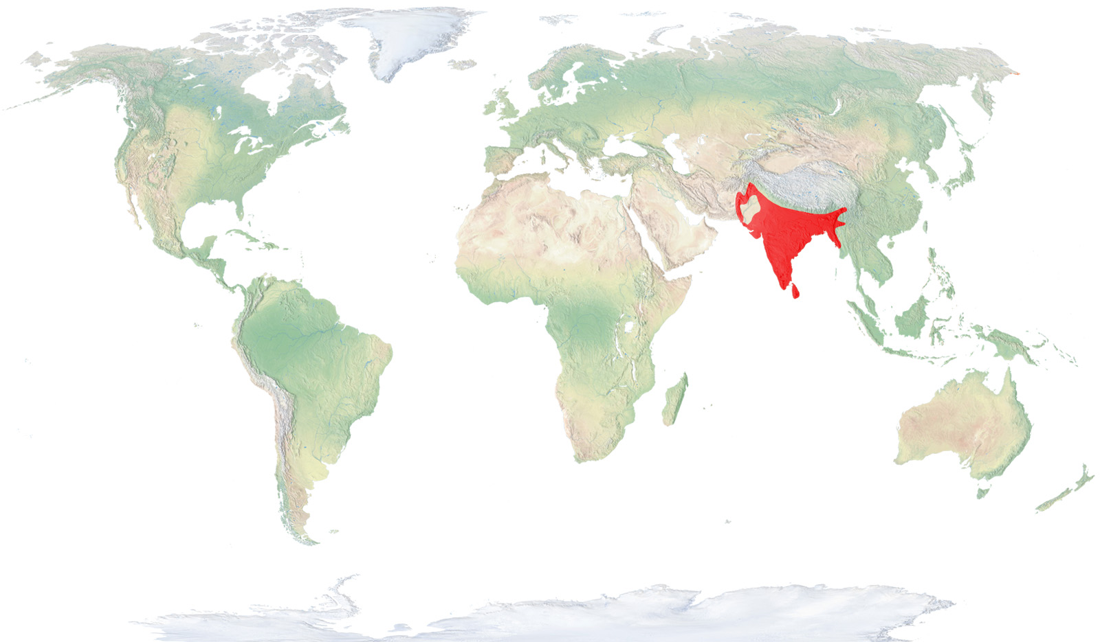 Paquistán, India, Nepal y Sri Lanka